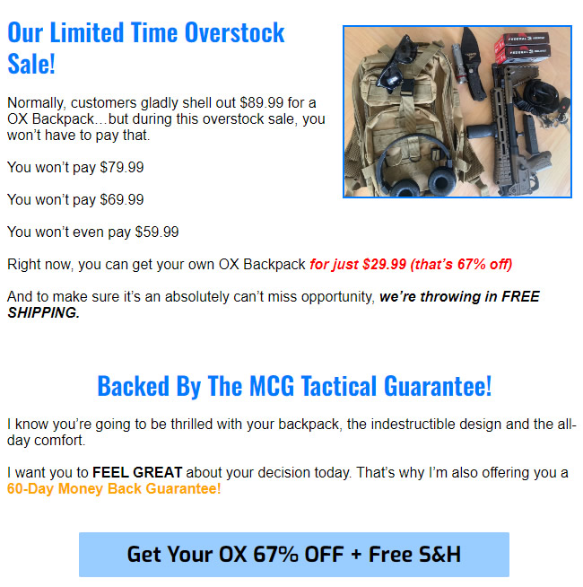 MCG Tactical OX Tactical Backpack Review – See Why These Reviews Are Raving About It